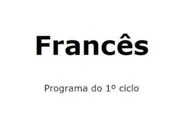 Francês – Programa do I Ciclo