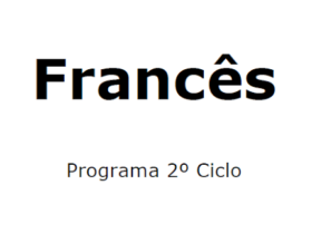 Francês – Programa do II Ciclo