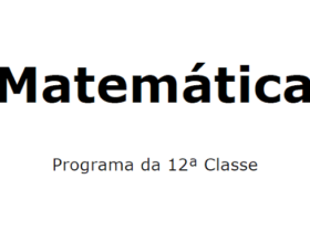 Matemática – Programa da 12ª Classe