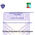 Baixar Manual de Técnicas de Expressão em Língua Portuguesa da UCM em PDF