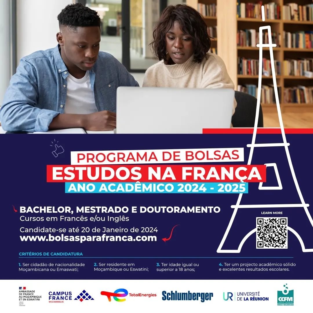  Bolsas de Estudos para França 2024-2025